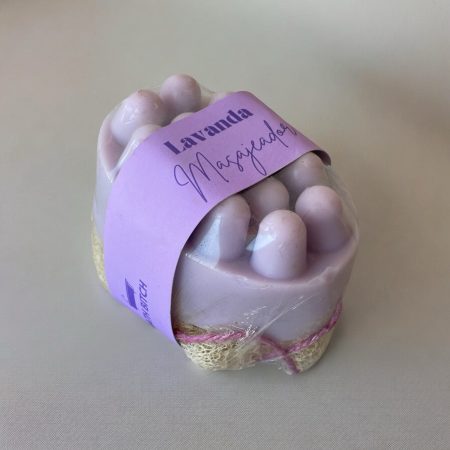 Jábon masajeador exfoliante - Lavanda