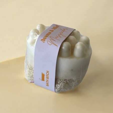 Jabón masajeador exfoliante - Avena & Miel